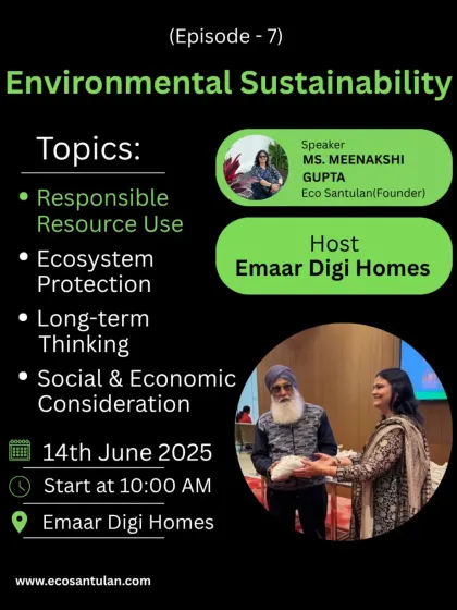 I was honored to be invited as a speaker on Environmental Sustainability. My work involves educating communities on responsible resource use, ecosystem protection, and long-term thinking.