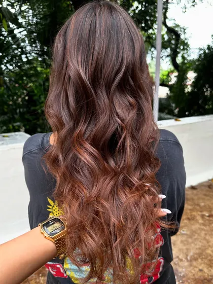Another shot of the beautiful 'Almond Brown' color.