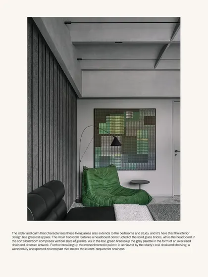 A snippet from the Habitus Living feature on the bedroom design.