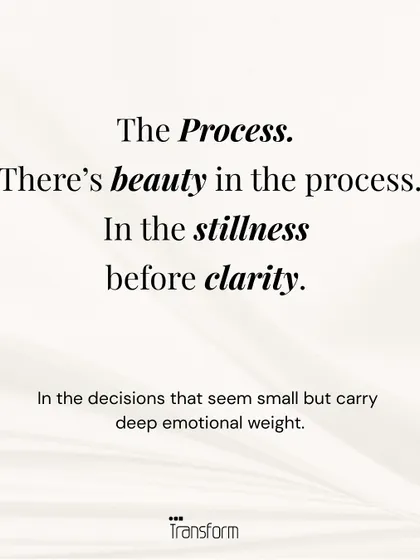The Process. There is beauty in the stillness before clarity. We find meaning in the small decisions that carry deep emotional weight, shaping the soul of a space.