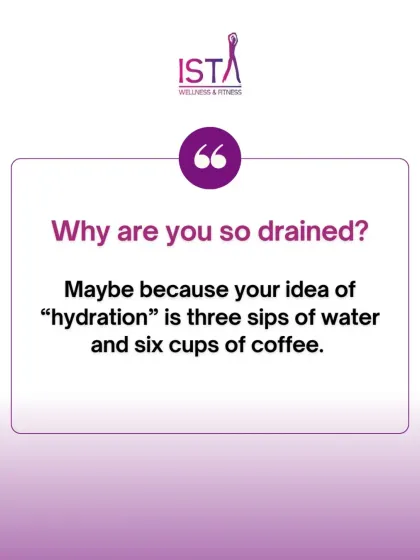 Feeling drained? It might be your hydration habits. I often remind my clients that relying on coffee for energy is not a substitute for drinking enough water. Proper hydration is essential for sustained energy throughout the day.