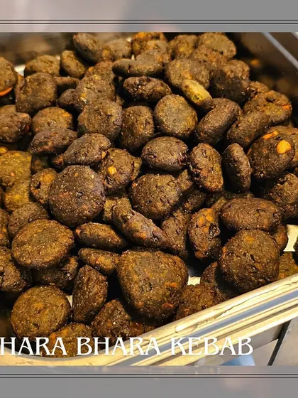 A close-up of our classic Hara Bhara Kebab, a flavorful and healthy vegetarian starter.