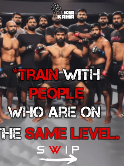 A duplicate of 205. It's important to train with people at your level to ensure you are both challenged and safe.