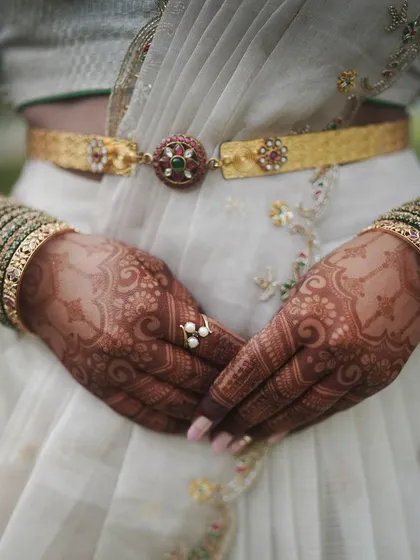 This is the result of patience, passion, and pure organic henna. Notice the deep, rich stain and how every fine line and detail stands out. This is the quality I promise for you and your guests.