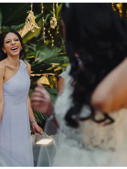 The wedding squad is an essential part of the celebration. These photos capture the fun, laughter, and support of bridesmaids and groomsmen, the friends who stand by the couple on their big day.