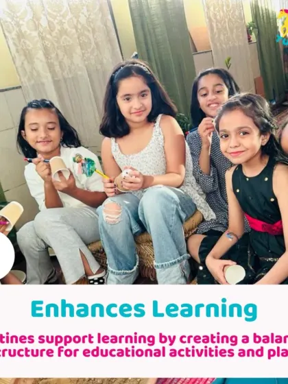 A group of girls happily painting together. Art and craft sessions are a wonderful way to enhance learning and social skills in a relaxed environment.