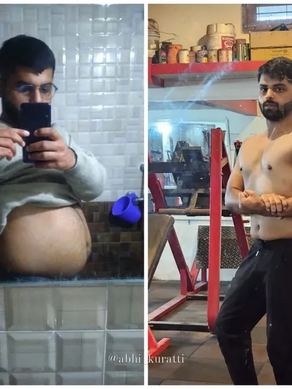 The mirror doesn't lie. This is the result of Anurag leaving his comfort zone and choosing to fight for his health, even when it was difficult.