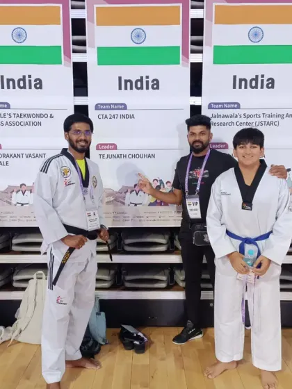 Another photo with my students representing Team CTA 247 India.