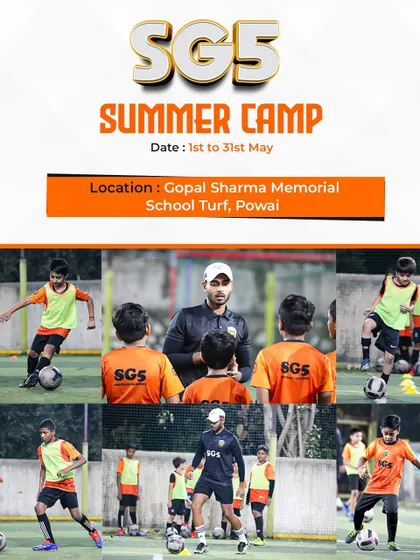 Details for our Summer Camp at Gopal Sharma Memorial School Turf, Powai.