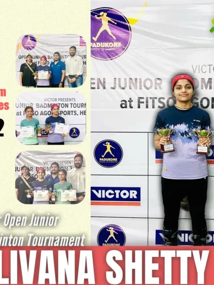 Two silvers, one unstoppable spirit. Livana Shetty shines at the Victor Open Junior Badminton Tournament, securing podium finishes in both GS U17 and GD U17.