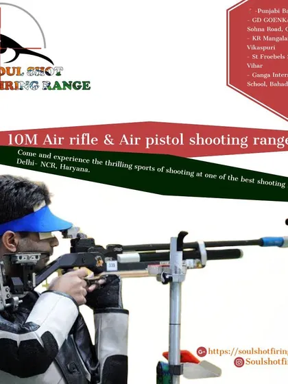 Come and experience our 10M air rifle and air pistol shooting range, one of the best in Delhi-NCR and Haryana.