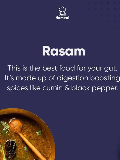 Why Rasam is so good for you. This tangy South Indian soup is the best food for your gut. It's made with digestion-boosting spices like cumin, black pepper, and tamarind.