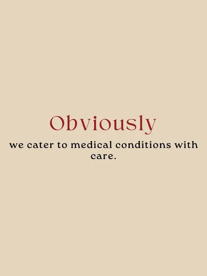 Obviously, we cater to medical conditions with care. My specialized approach ensures that your workout is safe and tailored to your specific needs.