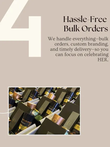 We handle everything for your bulk orders, from custom branding to timely delivery, so you can focus on celebrating HER this Women's Day.
