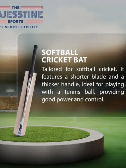 The Softball Cricket Bat is ideal for casual games with a tennis ball, offering good power and control for recreational players.