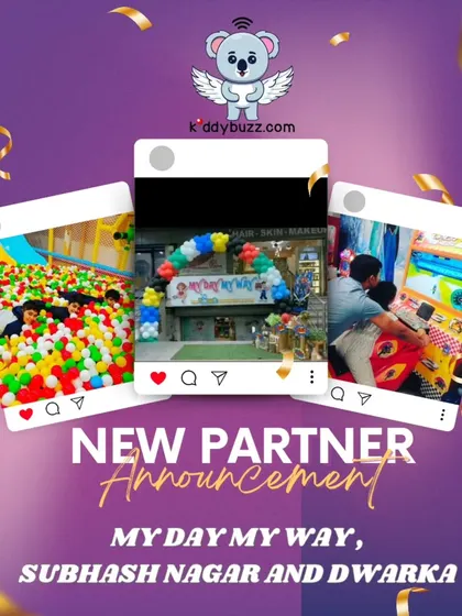 My Day My Way, with locations in Subhash Nagar and Dwarka, is an ultimate fun zone. It features ball pits, arcade games, and endless giggles for a memorable birthday.