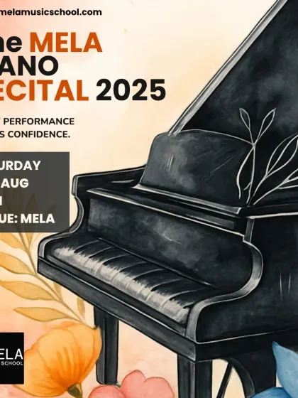 An announcement for our 2025 Piano Recital. I believe every performance builds confidence, and I create these events to celebrate my students' hard work.