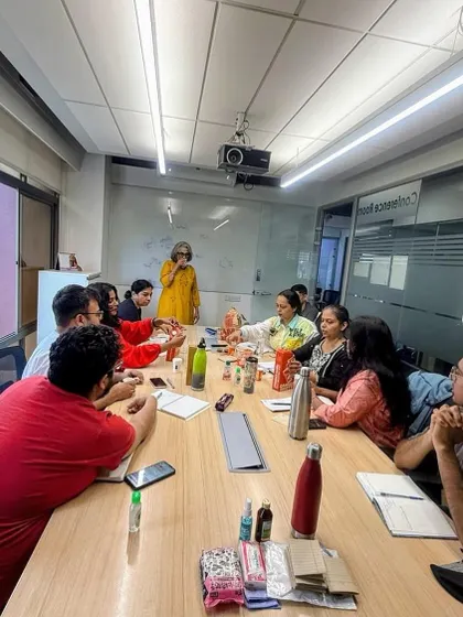 Even our breaks are filled with energy and continued discussion. This is the 'Hamlet' batch, a group of writers committed to learning, unlearning, and unlocking their creative consciousness together.
