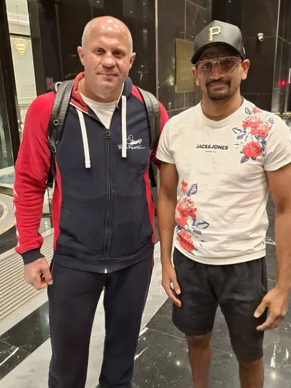 It was an honor to meet the legendary Fedor Emelianenko, "The Last Emperor." His mindset and contribution to MMA are off the charts. Meeting fighters like him is a source of inspiration for my own journey in the sport.
