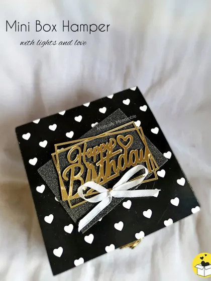 This mini box hamper is a budget-friendly yet fully loaded gift, perfect for celebrating your bestie's birthday in style.
