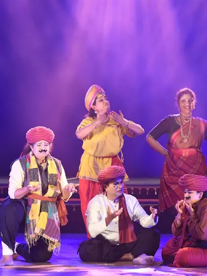 A scene from 'Karunada Vaibhava,' a dance drama on the greats of Karnataka, directed by my Guru Smt. Sheela Chandrasekar. I was fortunate to be cast in this magnum opus.
