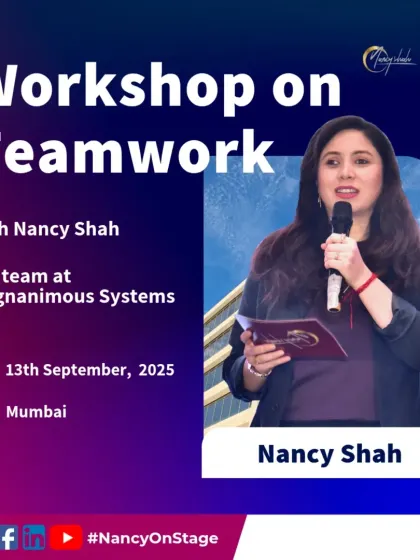 I offer specific, targeted workshops to meet your company's needs. This poster is from a teamwork workshop I designed for Magnanimous Systems, focusing on creating a more cohesive and productive team environment through hands-on learning.