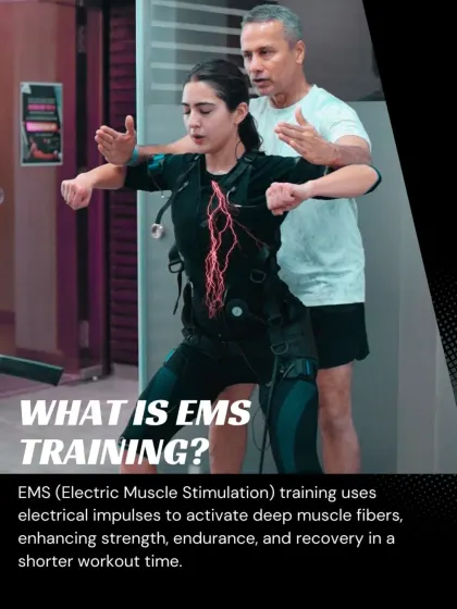 This answers the fundamental question: What is EMS? It's a method using electrical impulses to activate deep muscle fibers for a better, shorter workout.