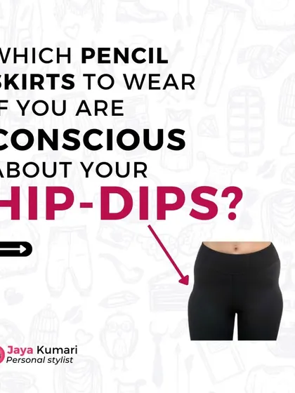 This guide shows you which pencil skirts to wear if you are conscious about your hip dips.