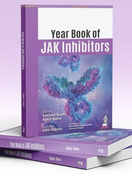 The "Year Book of JAK Inhibitors" is a publication I co-edited, focusing on a newer class of drugs that are revolutionizing the treatment of several autoimmune and inflammatory skin diseases.