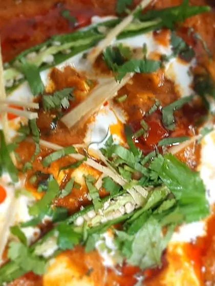 Our Paneer Butter Masala is made with soft paneer cubes in a mildly spiced tomato-based gravy.