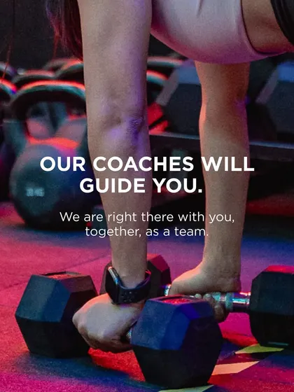 You're never alone in your workout. Our coaches are right there with you, guiding your form and pushing you to be your best, together as a team.