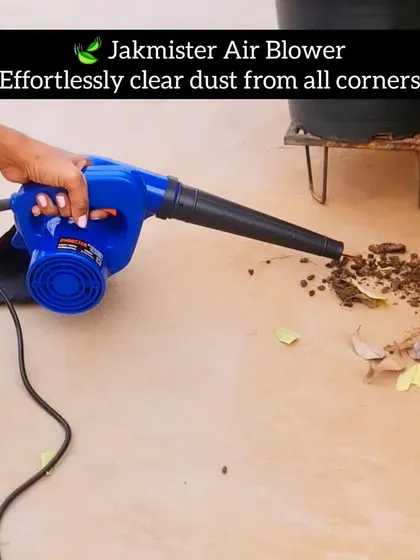 Keeping my terrace clean is part of my gardening routine. The Jakmister Air Blower is a handy tool that helps me effortlessly clear dust, fallen leaves, and soil from all corners. It's a real time-saver, especially for a large terrace garden.