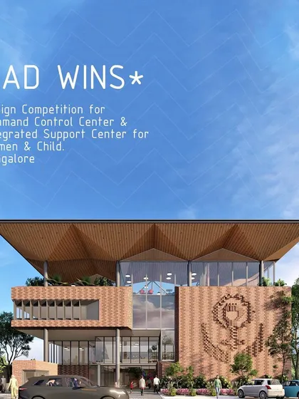 Our winning competition entry for the Nirbhaya Centre, showcasing the initial vision for a building designed by women, for women.