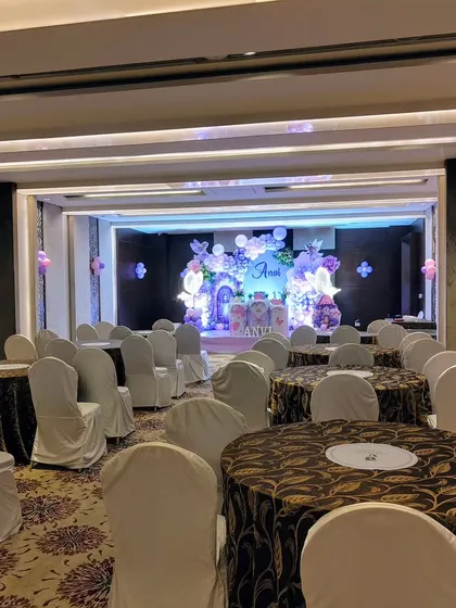 Another shot of the venue, showing the overall ambiance created for the party.