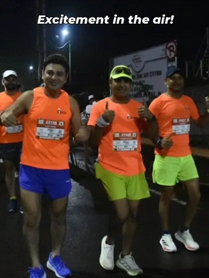 Excitement in the air. Our runners on the course during the Satara Hill Half Marathon, pushing through the miles with focus and grit.