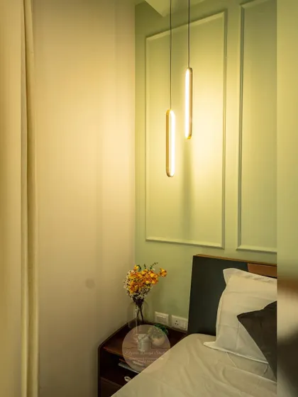 A collection of our bedroom designs, showcasing various styles from modern minimal to ethnic traditional. Each space is crafted to be a unique sanctuary, featuring custom furniture, layered lighting, and thoughtful details.
