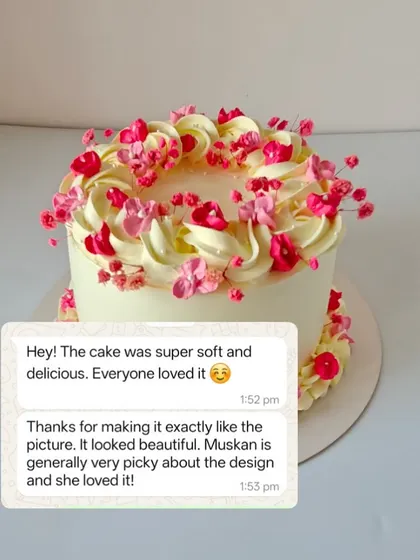 The feedback on this Gypso cake was wonderful, especially since the client's daughter is very picky about design. I'm so glad she loved it.