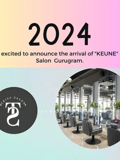 An image of our clean and modern salon interior, used to announce our partnership with Keune hair products. I am committed to using high-quality, professional brands in all my services.