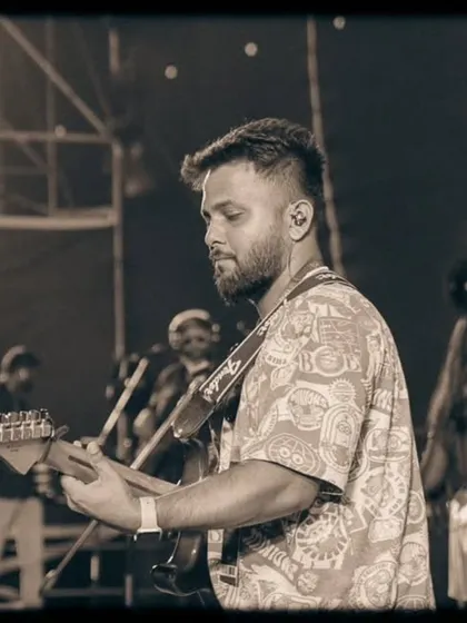 Our guitarist, Karan Jain, a true rockstar. He's a hidden gem and his solos can electrify any crowd.