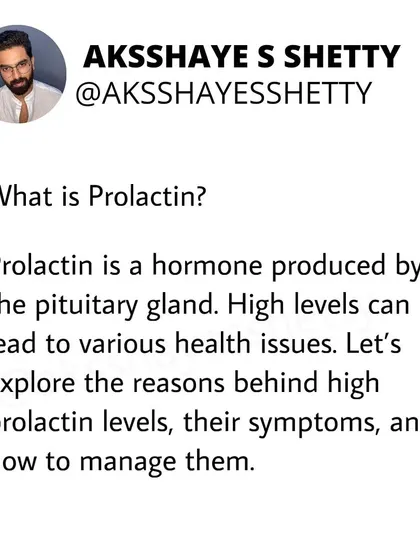 Prolactin is a hormone produced by the pituitary gland. When levels are high, it can lead to various health issues. Understanding the causes, symptoms, and management strategies is key to addressing it.