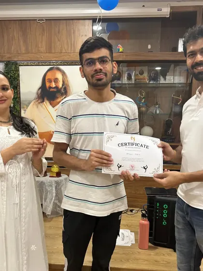 Recognizing the hard work of another "Yog Mitra" team member. Every participant is a winner in our eyes.
