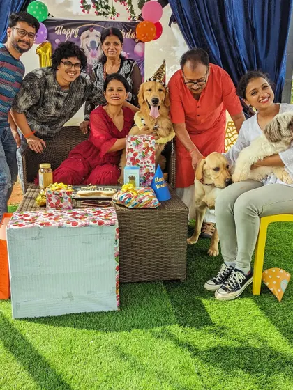 A beautiful family portrait from Jaadoo's birthday. Our resort provides a great setting for photos that you'll cherish for years.