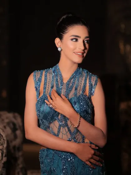 A happy, smiling shot that captures the joy of wearing such a beautiful gown.