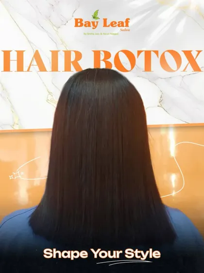 Shape your style with our Hair Botox treatment. It provides the ultimate rejuvenation for your hair, resulting in smooth, shiny, and frizz-free locks.