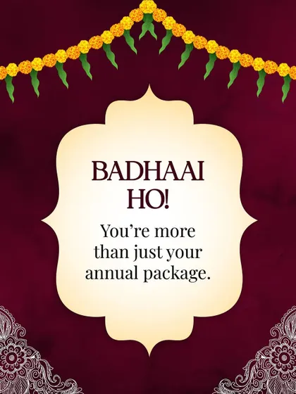 Badhaai Ho! You are more than just your annual package. Your worth is not defined by your salary.