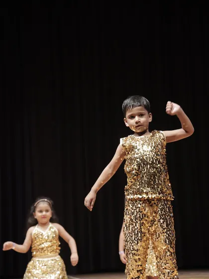 A young duo from our 'Little Champs' group, performing with incredible energy and joy.