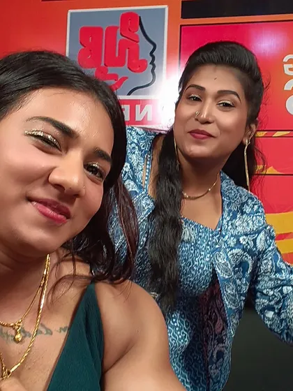 A selfie during my interview with Sthree News. It's great to connect with media that highlights women's achievements.