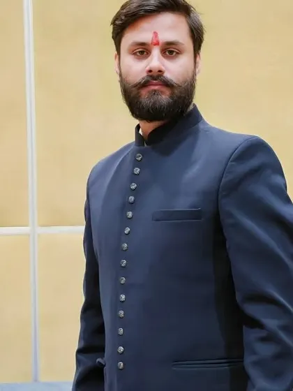 A formal portrait. I believe in representing the dignity and depth of the yogic tradition in every aspect of my life.