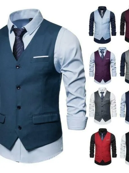 A showcase of our versatile formal waistcoats, available in a wide range of colors like blue, maroon, grey, and black. You can pair them with a shirt or a kurta.