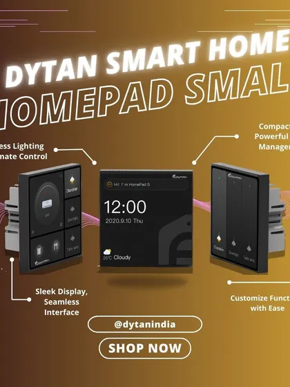 The HomePad Small offers powerful home management in a compact design. It provides effortless control over lighting and climate, with a sleek display and customizable functions that fit perfectly in any room.